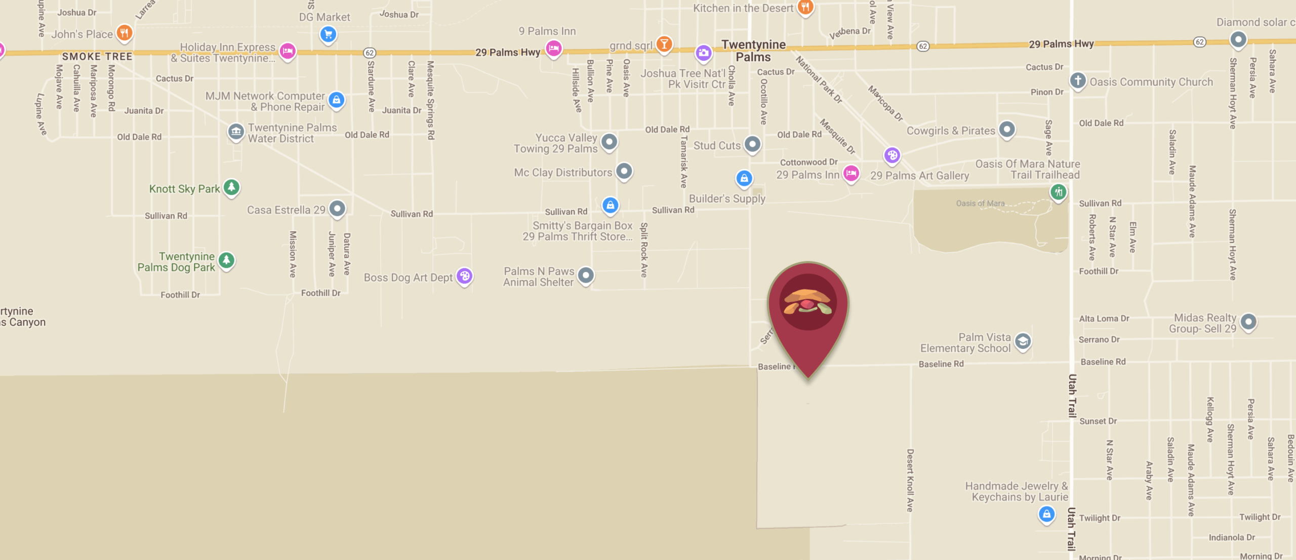 Tortoise Rock Casino location map