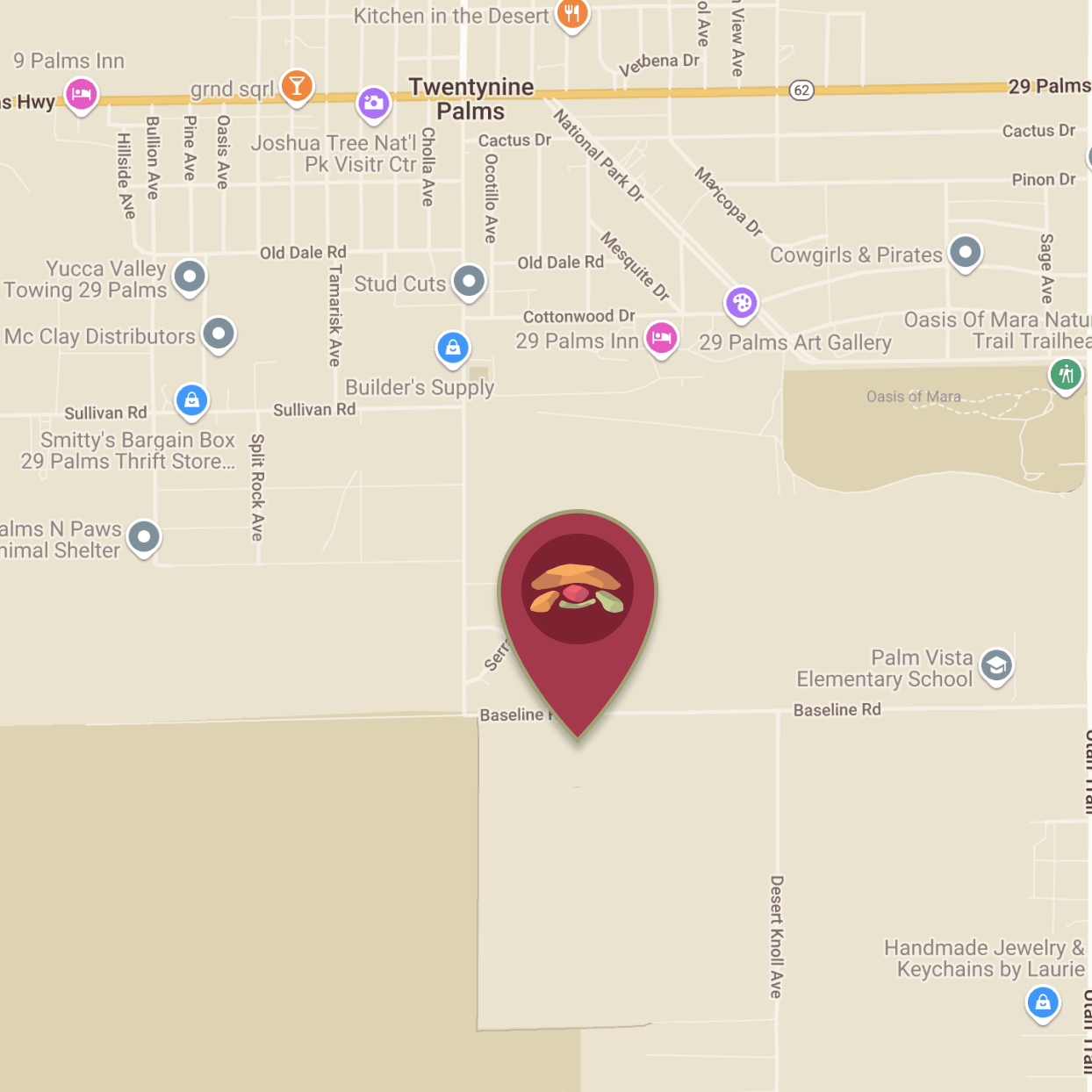 Tortoise Rock Casino location map